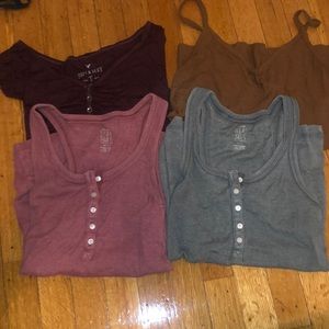 4 shirts